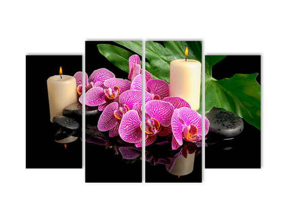 Орхидея и свечи