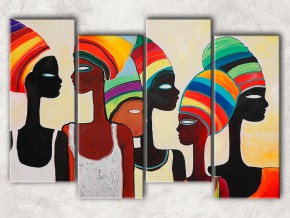цветные африканцы с фоном
