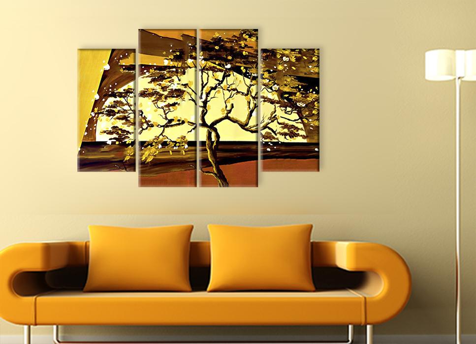 Купить модульную картину Золотое дерево в интернет магазине от 2790 рублей!