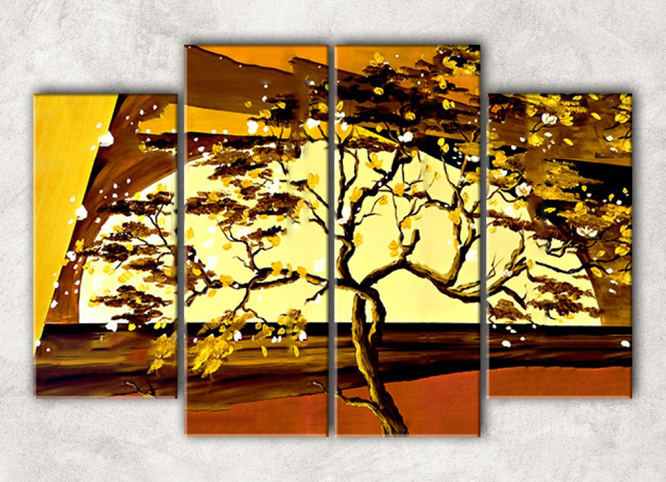 Купить модульную картину Золотое дерево в интернет магазине от 2790 рублей!